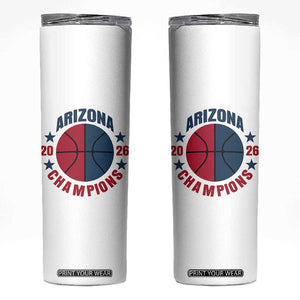 Arizona Champions Pride Skinny Tumbler Professional Basketball Fan Gift TS12 White Print Your Wear