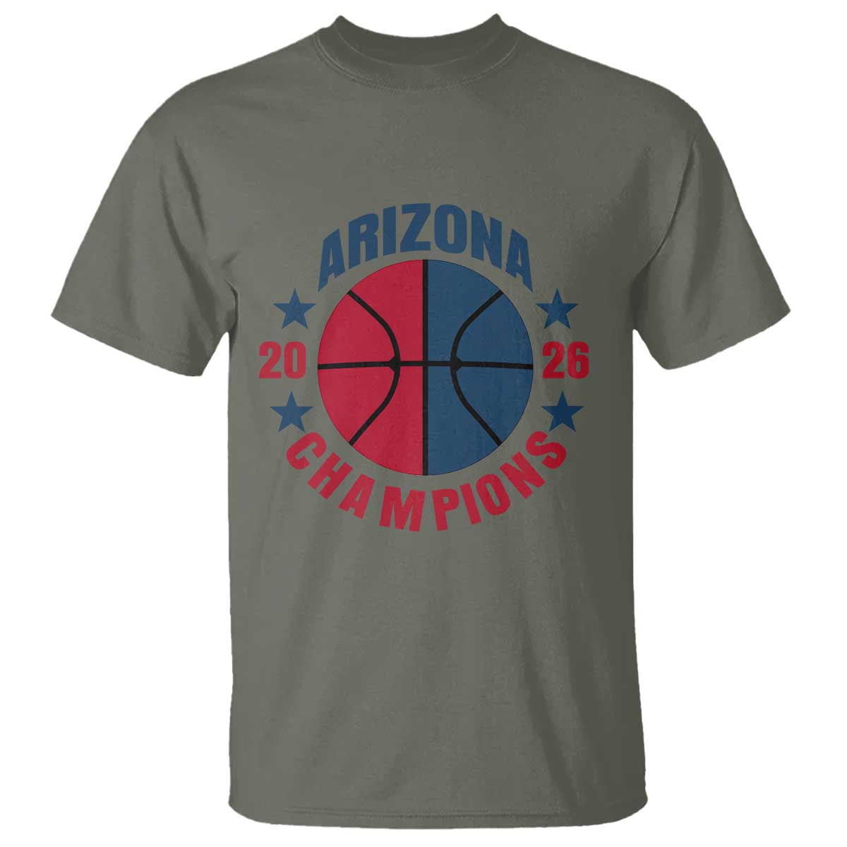 Arizona Champions Pride T Shirt Professional Basketball Fan Gift TS12 Military Green Print Your Wear