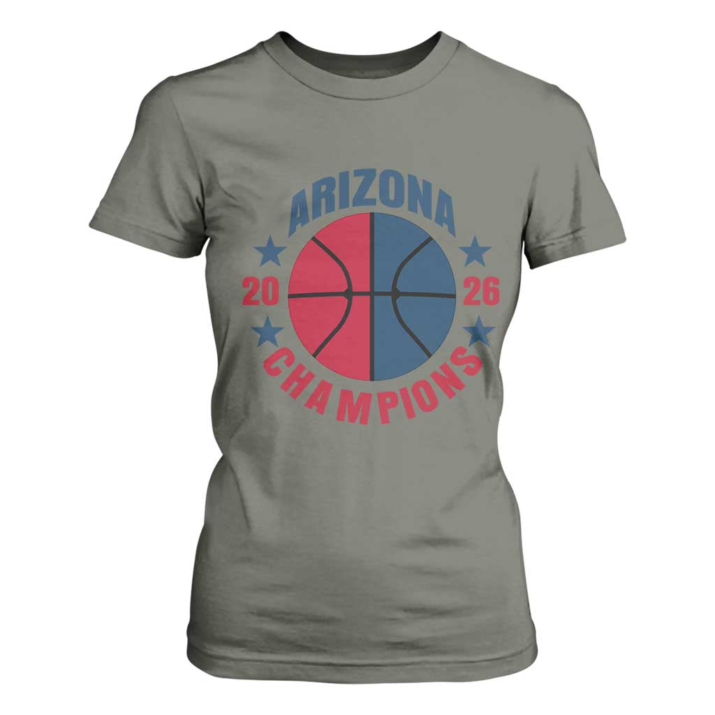 Arizona Champions Pride T Shirt For Women Professional Basketball Fan Gift TS12 Military Green Print Your Wear