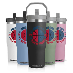 Arizona Champions Pride Flip Straw Tumbler Professional Basketball Fan Gift TS12 Print Your Wear