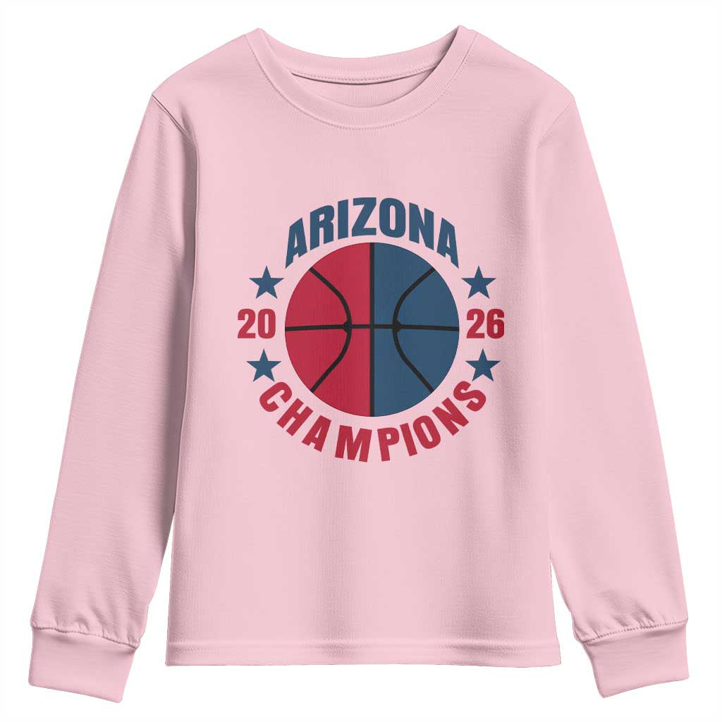 Arizona Champions Pride Youth Sweatshirt Professional Basketball Fan Gift TS12 Light Pink Print Your Wear