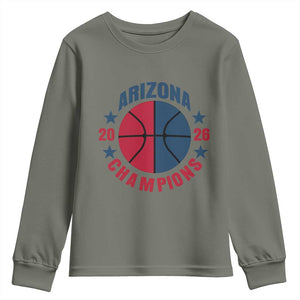 Arizona Champions Pride Youth Sweatshirt Professional Basketball Fan Gift TS12 Military Green Print Your Wear