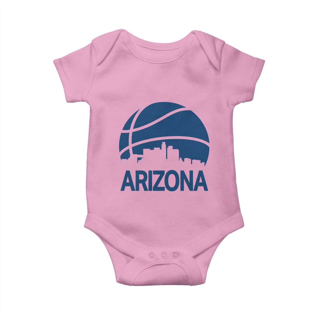 Arizona Skyline Pride Baby Onesie Gift For Basketball Fan TS12 Light Pink Print Your Wear