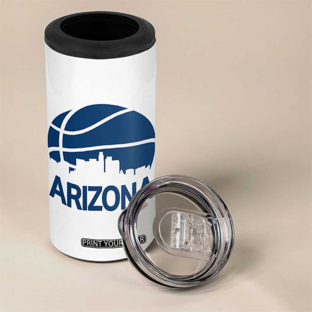 Arizona Skyline Pride 4 in 1 Can Cooler Tumbler Gift For Basketball Fan TS12 Print Your Wear