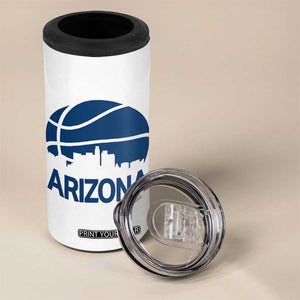 Arizona Skyline Pride 4 in 1 Can Cooler Tumbler Gift For Basketball Fan TS12 Print Your Wear