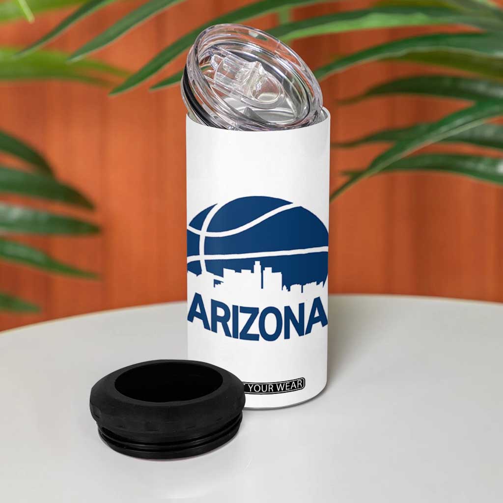 Arizona Skyline Pride 4 in 1 Can Cooler Tumbler Gift For Basketball Fan TS12 Print Your Wear
