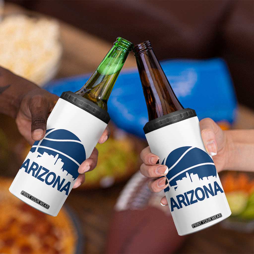 Arizona Skyline Pride 4 in 1 Can Cooler Tumbler Gift For Basketball Fan TS12 Print Your Wear