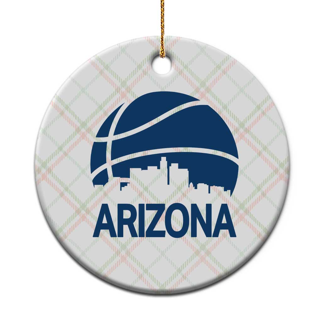 Arizona Skyline Pride Ceramic Ornament Gift For Basketball Fan TS12 1pc Christmas Plaid Print Your Wear