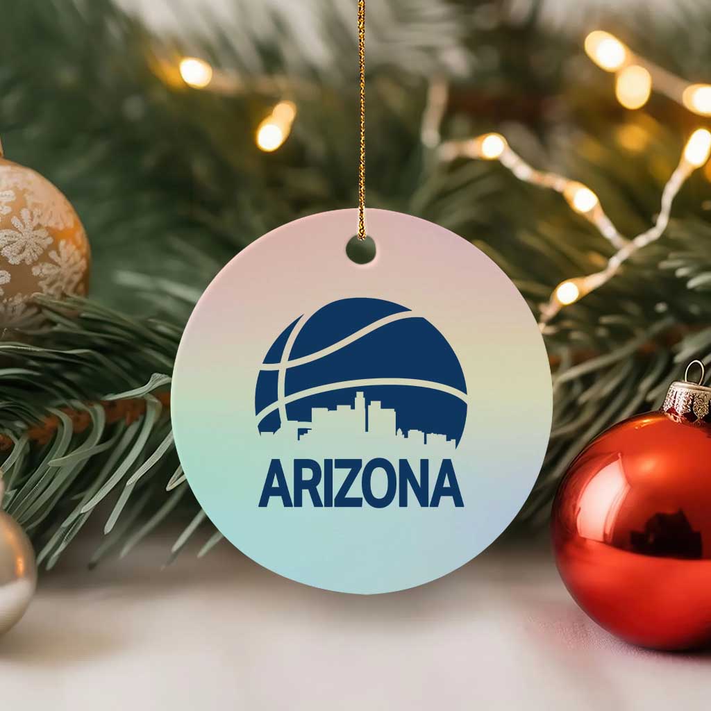 Arizona Skyline Pride Ceramic Ornament Gift For Basketball Fan TS12 1pc Pastel Print Your Wear