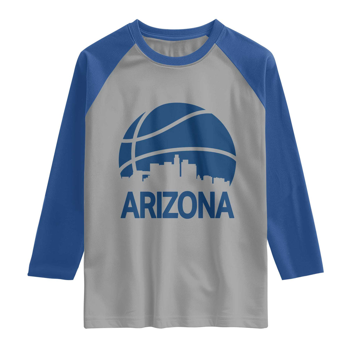 Arizona Skyline Pride Raglan Shirt Gift For Basketball Fan TS12 Sport Gray Royal Print Your Wear