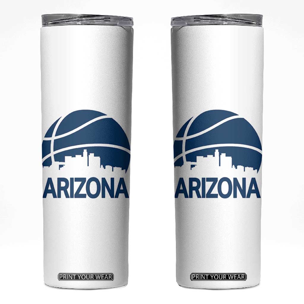 Arizona Skyline Pride Skinny Tumbler Gift For Basketball Fan TS12 White Print Your Wear