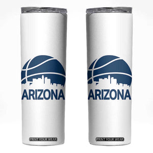 Arizona Skyline Pride Skinny Tumbler Gift For Basketball Fan TS12 White Print Your Wear