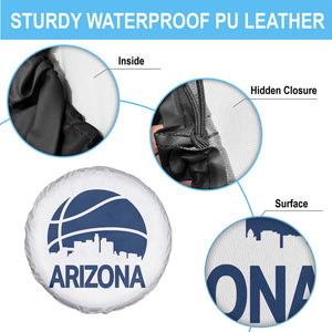 Arizona Skyline Pride Spare Tire Cover Gift For Basketball Fan TS12 Print Your Wear