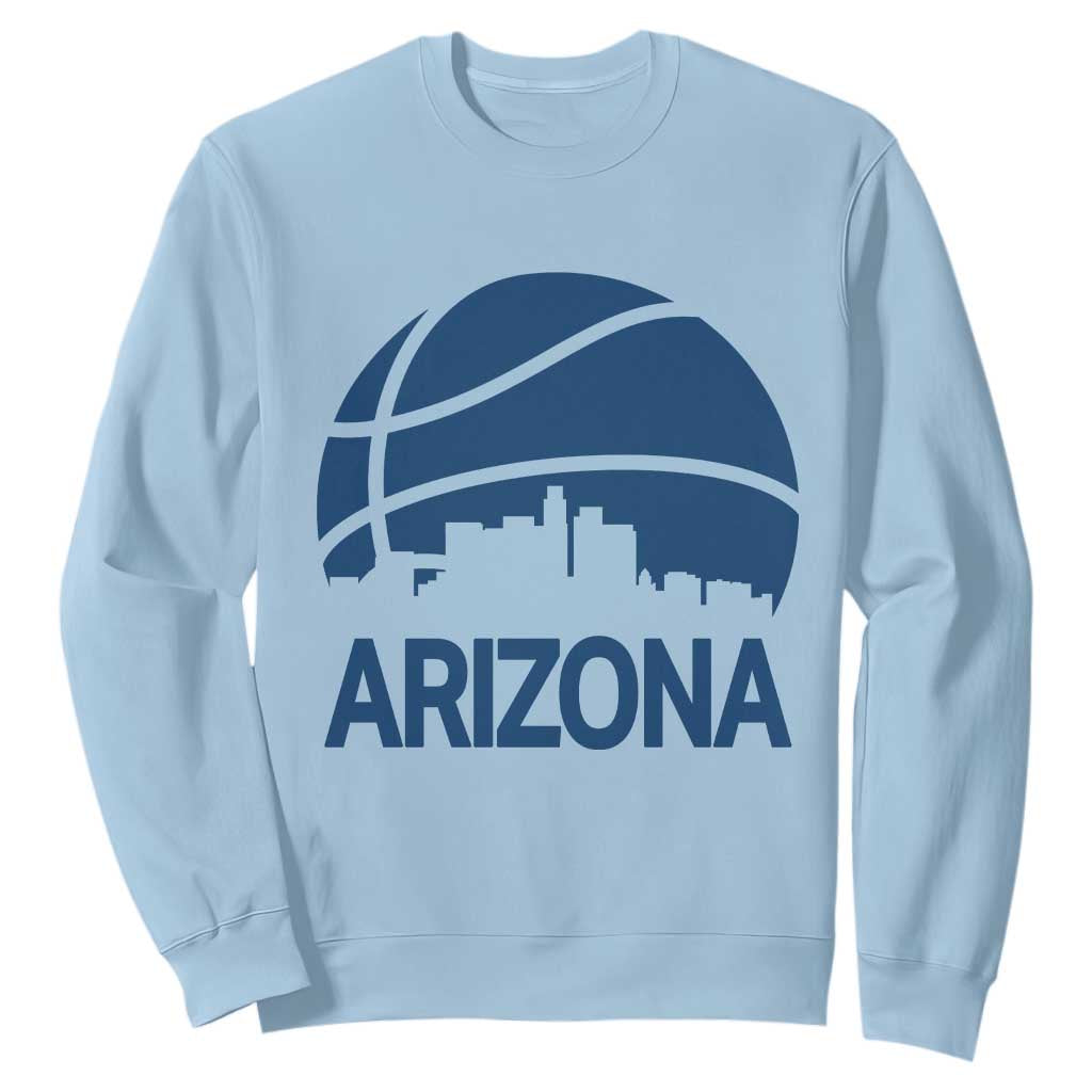 Arizona Skyline Pride Sweatshirt Gift For Basketball Fan TS12 Light Blue Print Your Wear