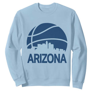 Arizona Skyline Pride Sweatshirt Gift For Basketball Fan TS12 Light Blue Print Your Wear