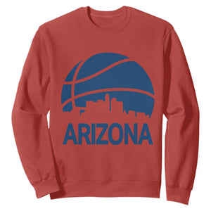 Arizona Skyline Pride Sweatshirt Gift For Basketball Fan TS12 Red Print Your Wear