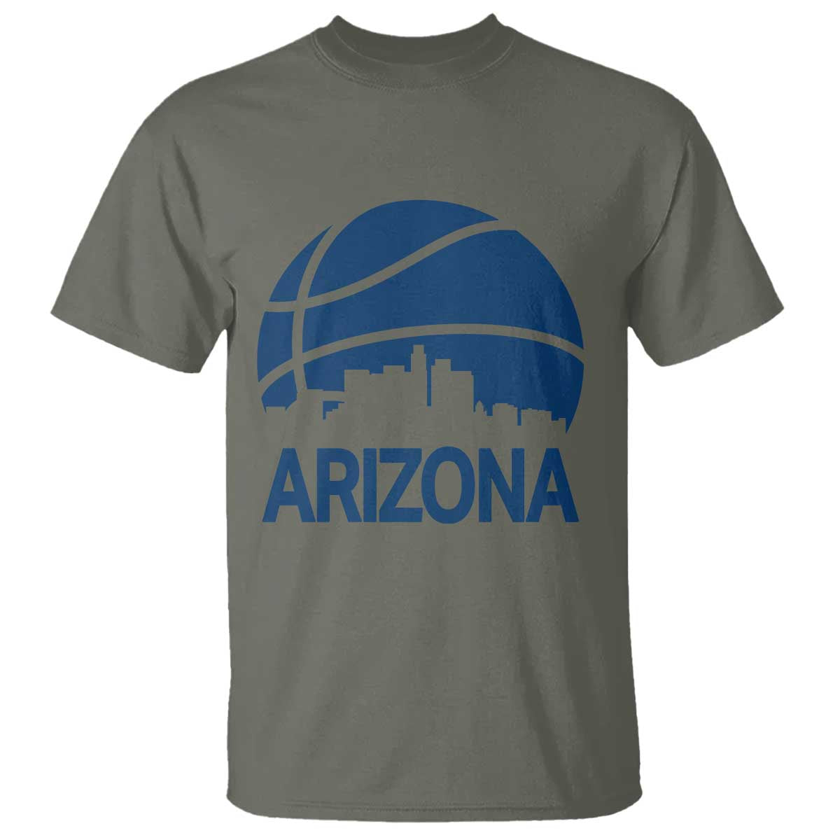 Arizona Skyline Pride T Shirt Gift For Basketball Fan TS12 Military Green Print Your Wear