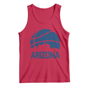 Arizona Skyline Pride Tank Top Gift For Basketball Fan TS12 Red Print Your Wear