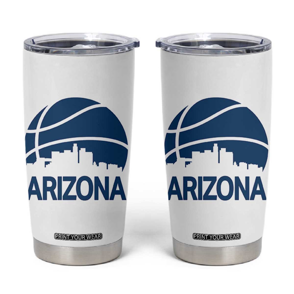 Arizona Skyline Pride Tumbler Cup Gift For Basketball Fan TS12 White Print Your Wear