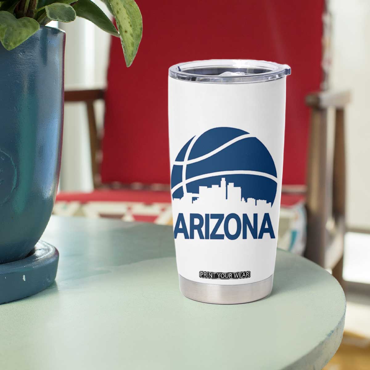Arizona Skyline Pride Tumbler Cup Gift For Basketball Fan TS12 Print Your Wear