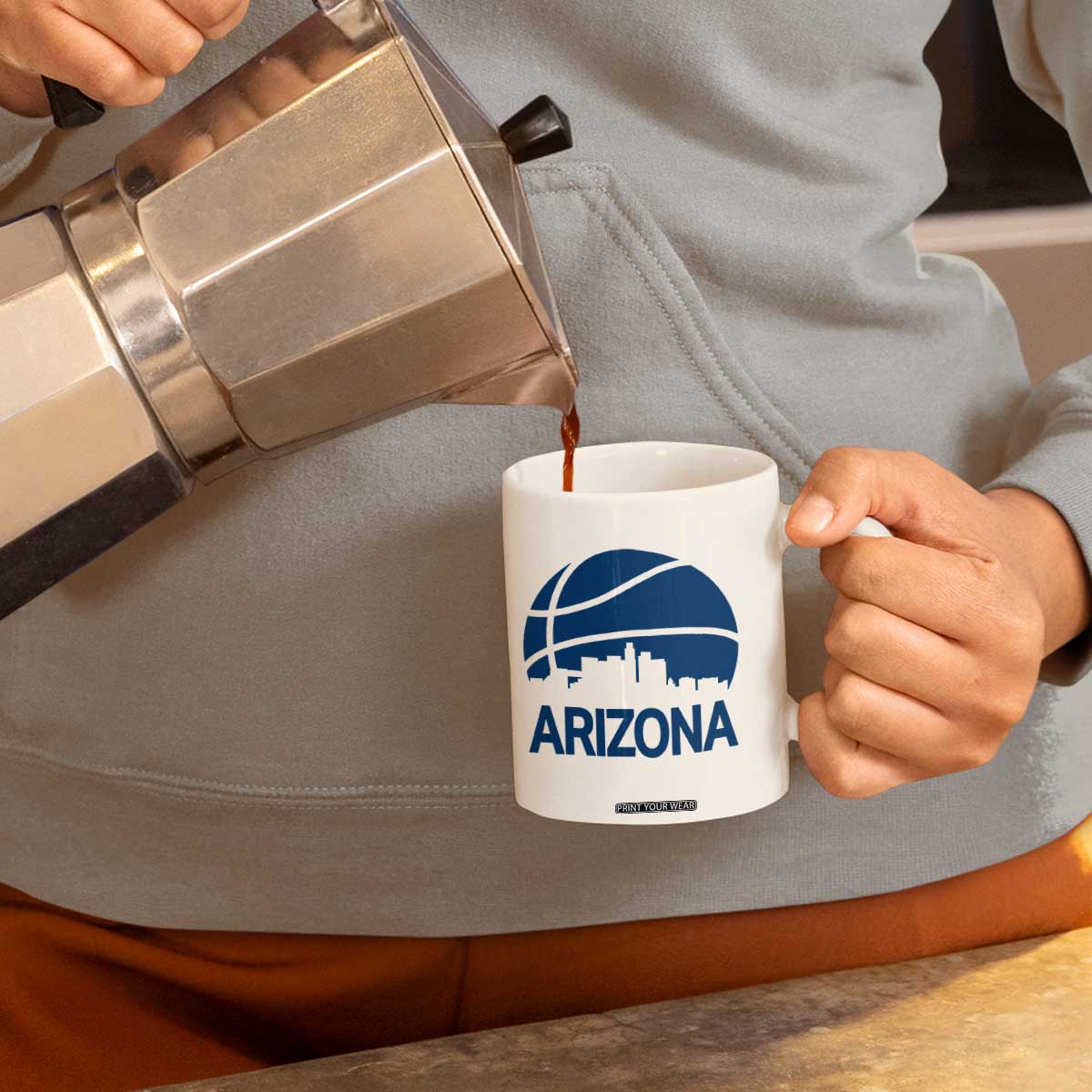 Arizona Skyline Pride Coffee Mug Gift For Basketball Fan TS12 Print Your Wear