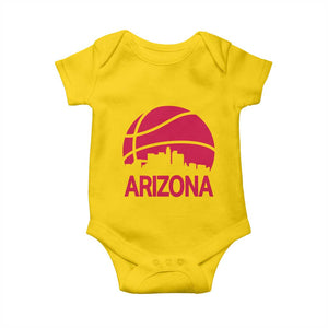 Arizona Skyline State Pride Baby Onesie Modern Urban Hoops Basketball TS12 Daisy Print Your Wear