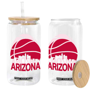 Arizona Skyline State Pride Glass Can Modern Urban Hoops Basketball TS12 Print Your Wear