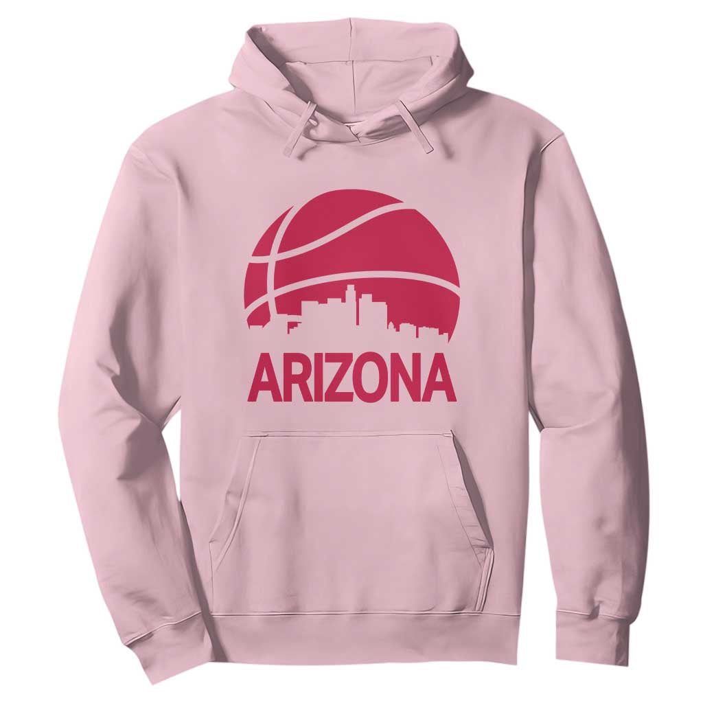 Arizona Skyline State Pride Hoodie Modern Urban Hoops Basketball TS12 Light Pink Print Your Wear