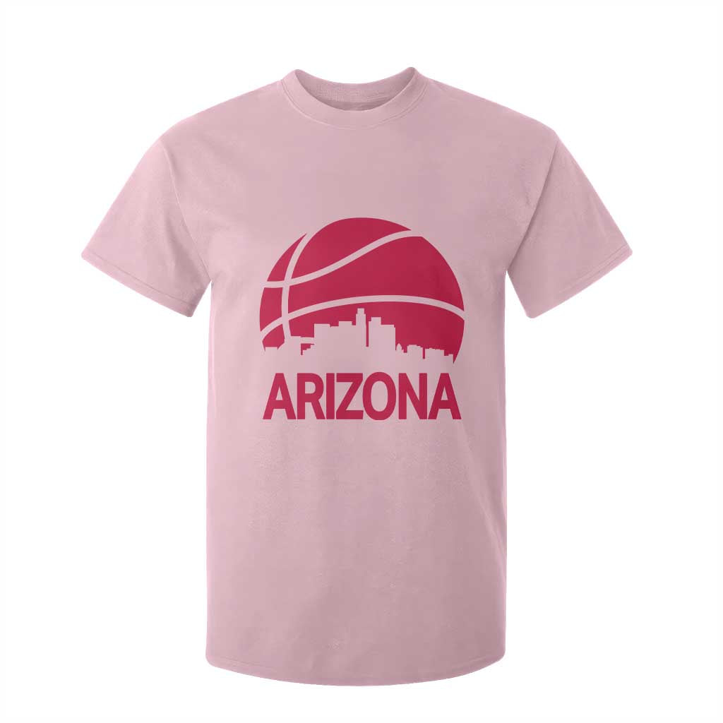 Arizona Skyline State Pride T Shirt For Kid Modern Urban Hoops Basketball TS12 Light Pink Print Your Wear