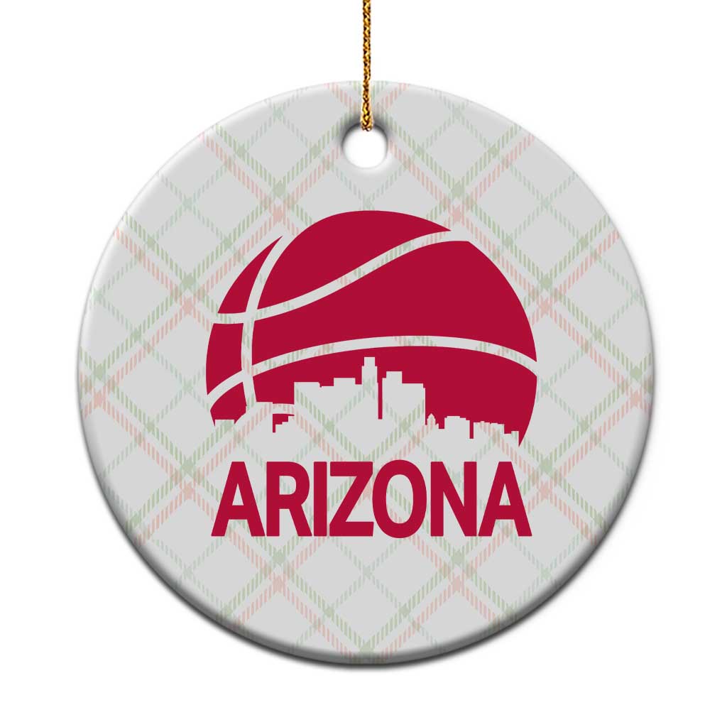 Arizona Skyline State Pride Ceramic Ornament Modern Urban Hoops Basketball TS12 1pc Christmas Plaid Print Your Wear