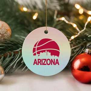 Arizona Skyline State Pride Ceramic Ornament Modern Urban Hoops Basketball TS12 1pc Pastel Print Your Wear