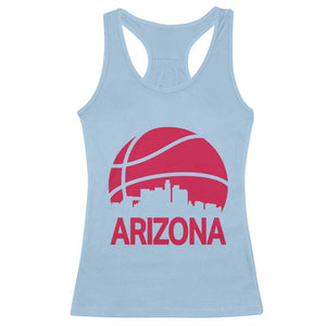 Arizona Skyline State Pride Racerback Tank Top Modern Urban Hoops Basketball TS12 Light Blue Print Your Wear