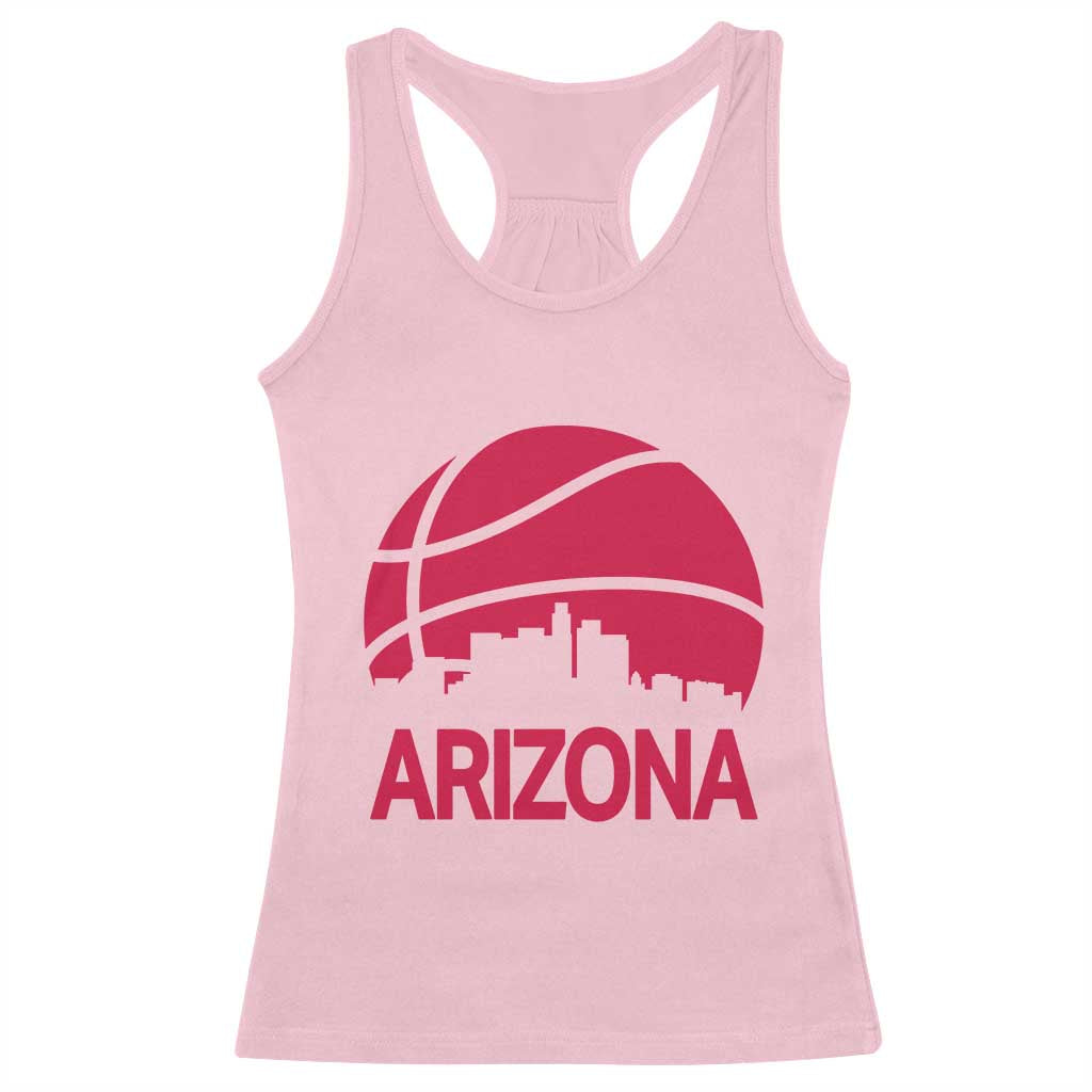 Arizona Skyline State Pride Racerback Tank Top Modern Urban Hoops Basketball TS12 Light Pink Print Your Wear