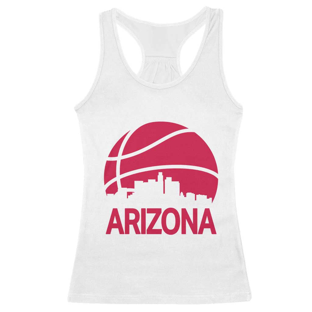 Arizona Skyline State Pride Racerback Tank Top Modern Urban Hoops Basketball TS12 White Print Your Wear