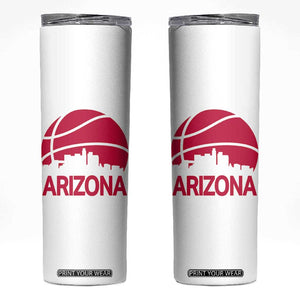 Arizona Skyline State Pride Skinny Tumbler Modern Urban Hoops Basketball TS12 White Print Your Wear