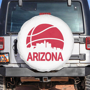 Arizona Skyline State Pride Spare Tire Cover Modern Urban Hoops Basketball TS12 No hole White Print Your Wear