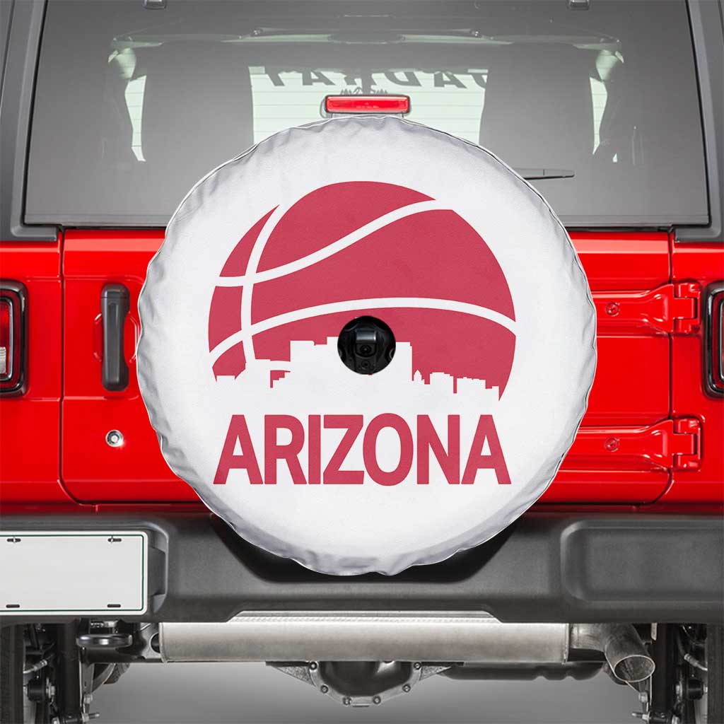 Arizona Skyline State Pride Spare Tire Cover Modern Urban Hoops Basketball TS12 White Print Your Wear