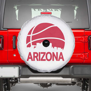 Arizona Skyline State Pride Spare Tire Cover Modern Urban Hoops Basketball TS12 White Print Your Wear