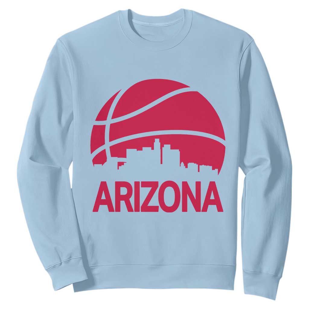 Arizona Skyline State Pride Sweatshirt Modern Urban Hoops Basketball TS12 Light Blue Print Your Wear
