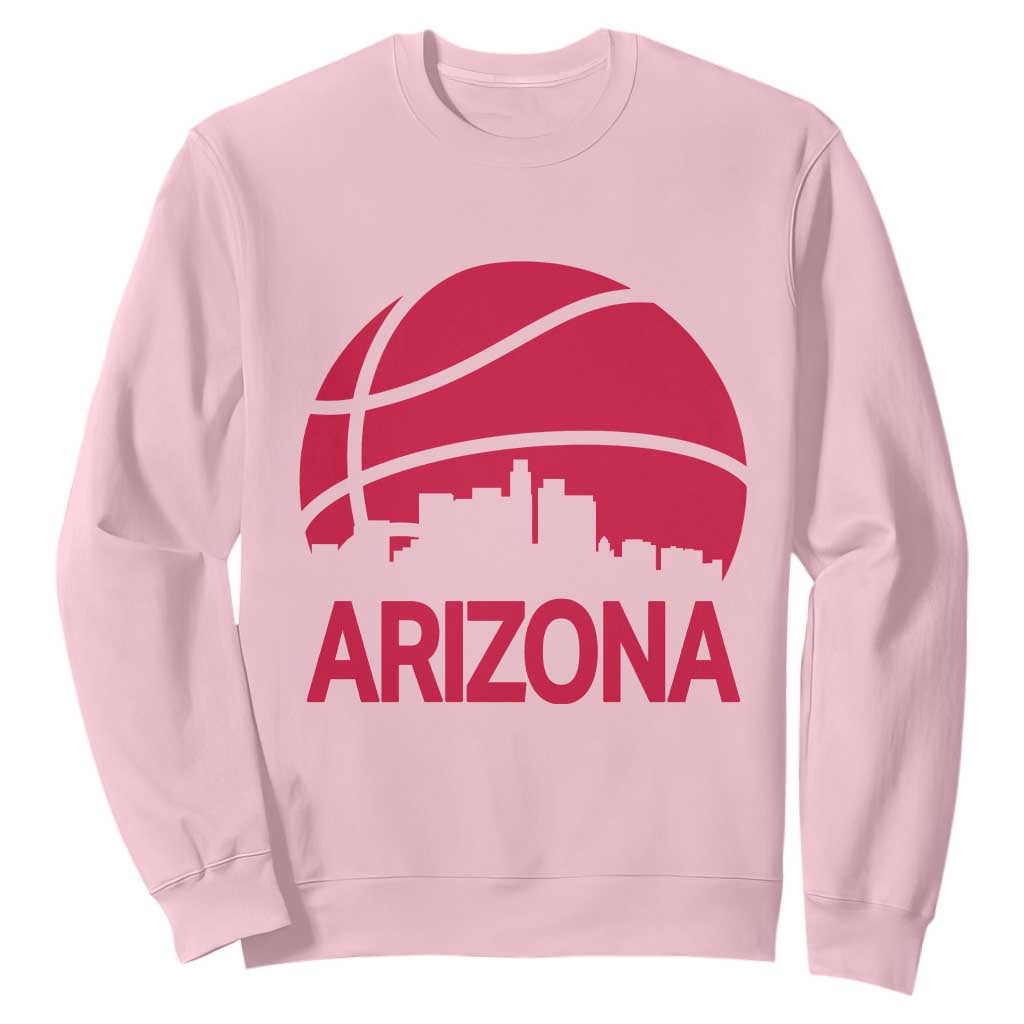 Arizona Skyline State Pride Sweatshirt Modern Urban Hoops Basketball TS12 Light Pink Print Your Wear