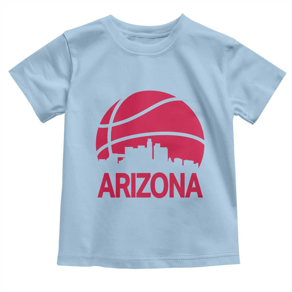 Arizona Skyline State Pride Toddler T Shirt Modern Urban Hoops Basketball TS12 Light Blue Print Your Wear