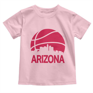 Arizona Skyline State Pride Toddler T Shirt Modern Urban Hoops Basketball TS12 Light Pink Print Your Wear