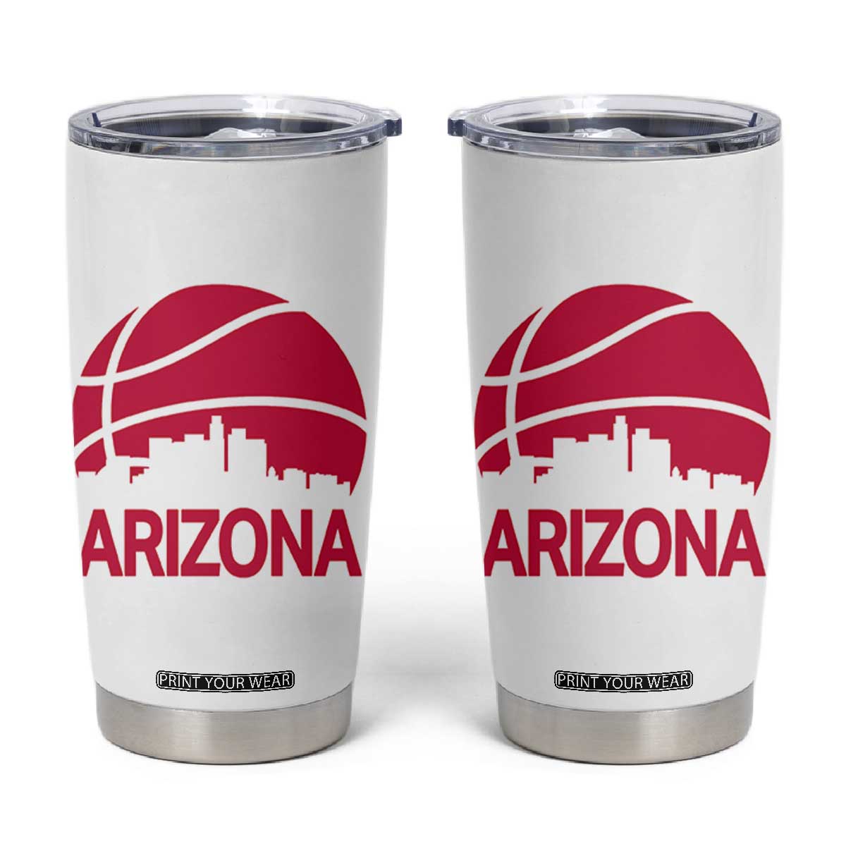 Arizona Skyline State Pride Tumbler Cup Modern Urban Hoops Basketball TS12 White Print Your Wear