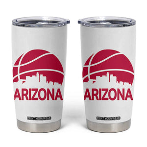 Arizona Skyline State Pride Tumbler Cup Modern Urban Hoops Basketball TS12 White Print Your Wear