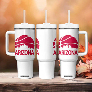 Arizona Skyline State Pride Tumbler With Handle Modern Urban Hoops Basketball TS12 Print Your Wear