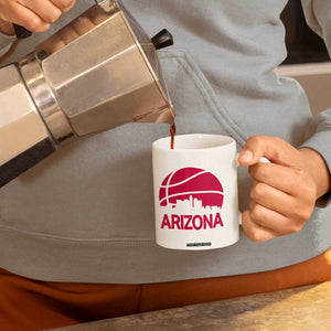 Arizona Skyline State Pride Coffee Mug Modern Urban Hoops Basketball TS12 Print Your Wear