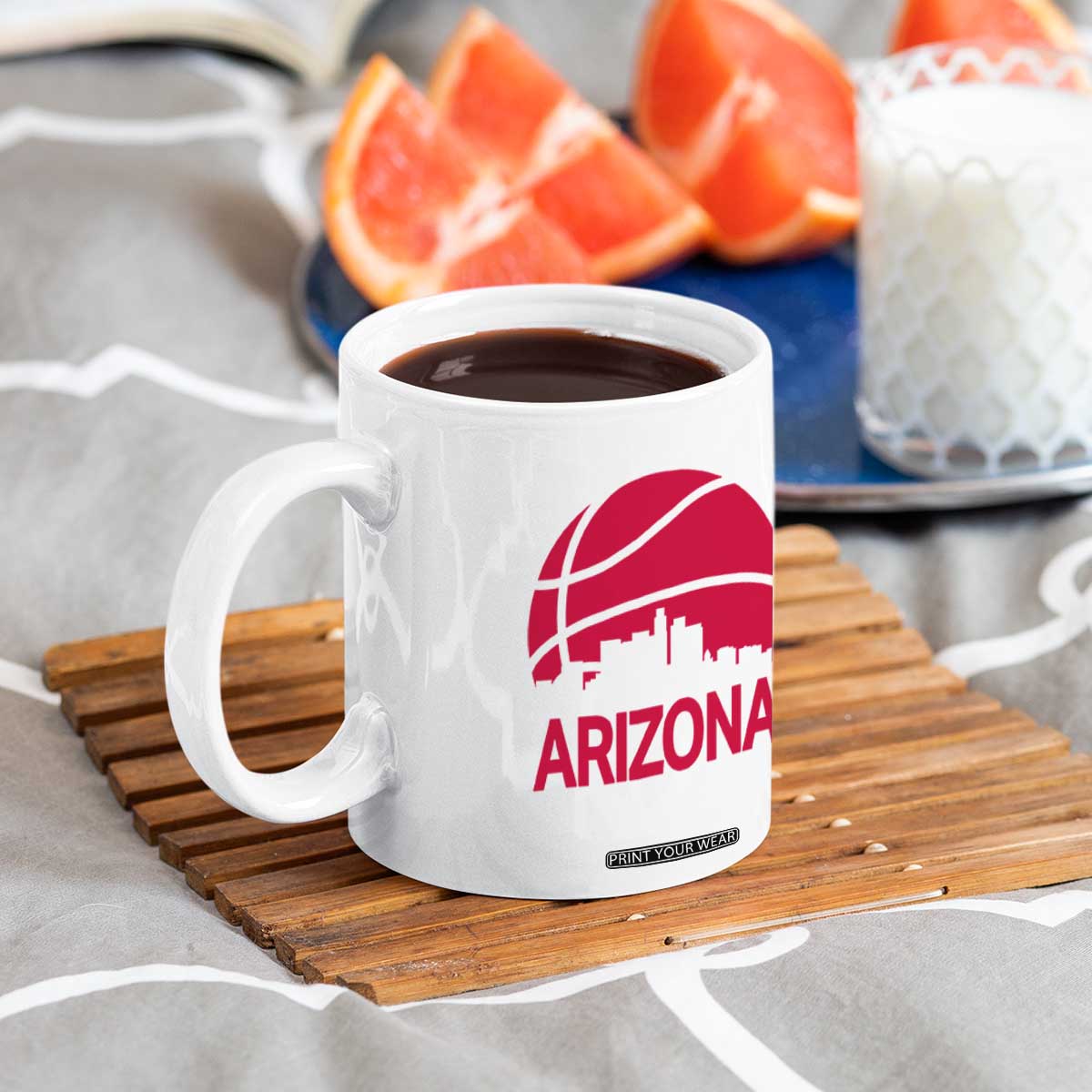 Arizona Skyline State Pride Coffee Mug Modern Urban Hoops Basketball TS12 Print Your Wear