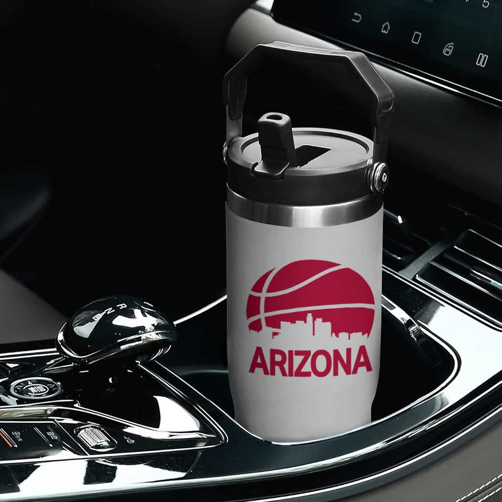 Arizona Skyline State Pride Flip Straw Tumbler Modern Urban Hoops Basketball TS12 Print Your Wear