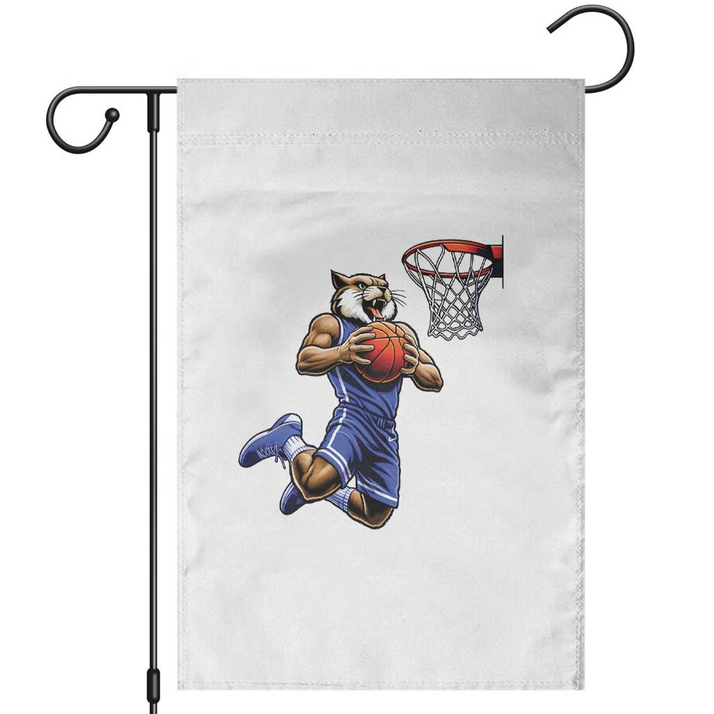 Funny Wildcat Dunking Basketball Garden Flag Gift For Sports Fan TS12 White Print Your Wear