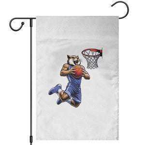Funny Wildcat Dunking Basketball Garden Flag Gift For Sports Fan TS12 White Print Your Wear